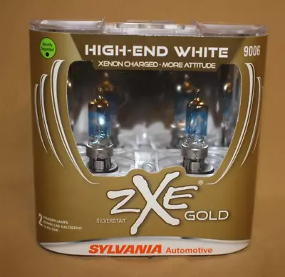 Sylvania Silverstar ZXE Gold 9006 2 Halogen Lamps High-End White NEW • $39.95