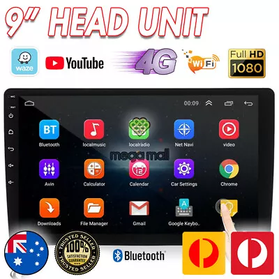 9 Inch Infotainment GPS Car PC Radio Touch Player 2 DIN Camera Android System • $168.83