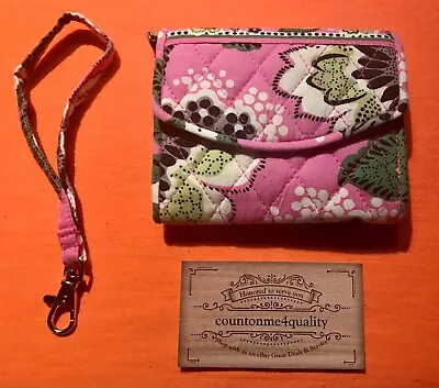 Vera Bradley Priscilla Pink Super Smart Wristlet Wallet HARD TO FIND ITEM  • $36