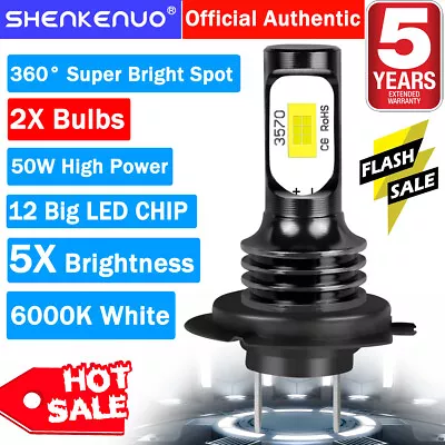 For Kawasaki KLR650 2008-2018 2PCS H7 LED Headlight Lights Bulbs Motorcycle 6K • $17.99