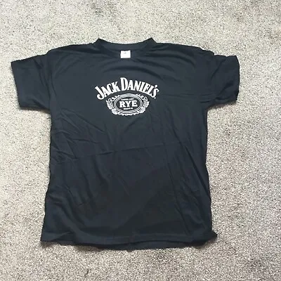 Jack Daniel's Barrel Aged Rye Brand T-Shirt Large • £4.90