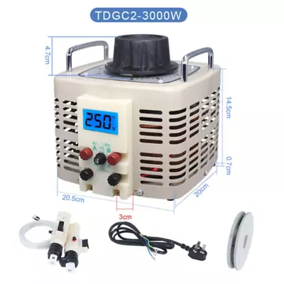 Single Phase AC Contact Voltage Regulator 220V Autotransformer 3KW  0v-250v • $226.90
