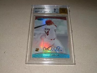 2004 Bowmans Best Yadier Molina Auto Signed Rookie Card Bgs 9 Mint 10 Auto • $359.99