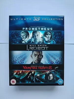 Prometheus 3D / Abraham Lincoln - Vampire Hunter 3D / I Robot 3D (Box Set)... • £8