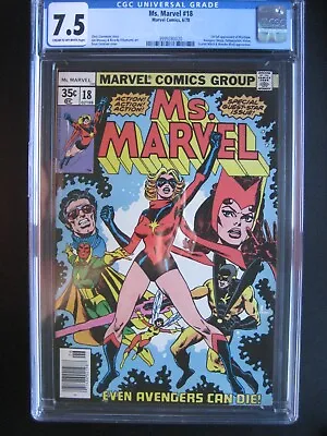 Ms. Marvel #18 CGC 7.5 Marvel Comics 1978 1st App Mystique (Full) • $159.20