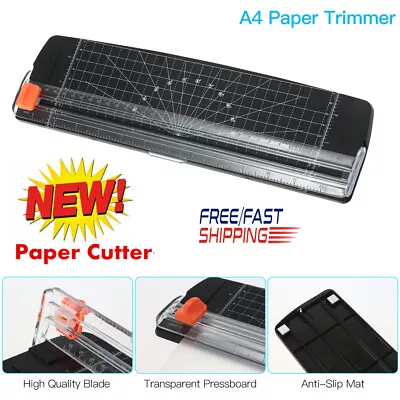 A4 Paper Cutter 12Inch Titanium Paper Trimmer Scrapbooking Tool Craft Ruler Z4M4 • $9.47