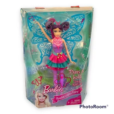 Sparkle Lights Barbie Fairy 2009 Purple Hair Mystical Mattel Doll R6907 • $27.99