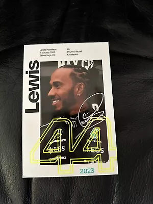 Lewis Hamilton Signed Official Autograph Card Mercedes F1 Team 2023! RARE • £115.82