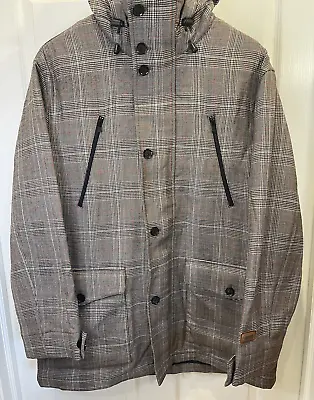 Marc Ecko Men's Plaid Jacket Coat Cut And Sew Size L Full Zip • $25.99