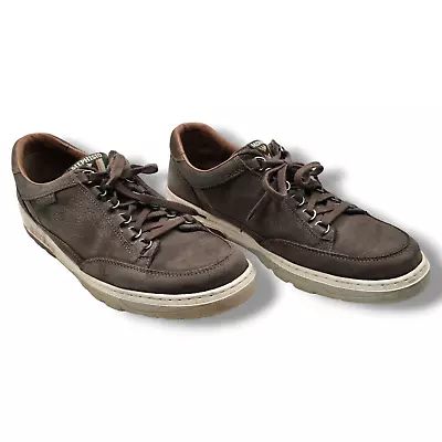 Mephisto Mick Runoff Mens Sz 13 Leather Taupe Nubuck Brown Lace Up Shoes • $75