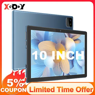 10Inch Android12. Tablet PC 4GB RAM 256G ROM Dual Camera 8MP AC WiFi 7000mAh NEW • £84.99