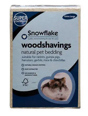 Snowflake Pet Woodshavings Extra Large XL Bedding For Hamsters Mice Gerbils 7kg • £15.83