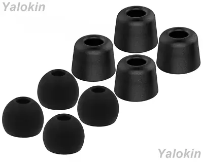 $37.70 • Buy 8pcs (BMF-B) Large Memory Foam & Silicone Tips For Jaybird Bluebuds X And X2