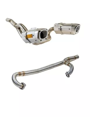 RJWC Split Dual Exhaust & High Flow Stainless Headers For Can Am Outlander G2 • $1350