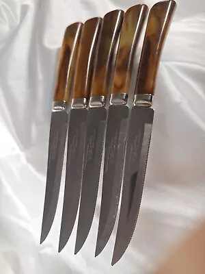 Vintage Forever Sharp W. Richardson Knives Set Of 5 Sheffield England Bakelite • $9.99