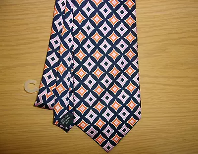 Vera Bradley Baekgaard Geometric Pattern Printed Handmade Pure Silk Tie ~NEW~ • $9.99