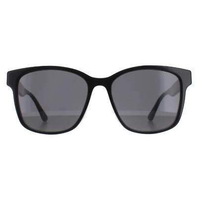 $381.70 • Buy Gucci Sunglasses GG0417SK 001 Black Green And Red Grey