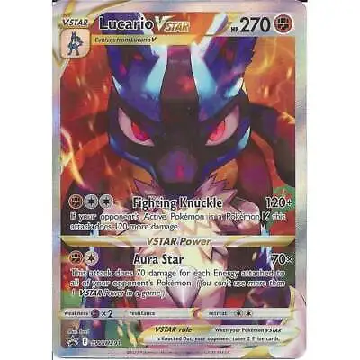 SWSH291 Lucario VSTAR : Black Star Promo Holo Rare Pokemon Trading Card Game TCG • £2.45