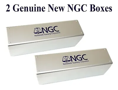 2 New NGC Silver Coin Slab Plastic Storage Boxes Each Hold 20 Certified Coins  • $35.87