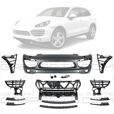 $700 • Buy Porsche Cayenne 2011-2014 Front Bumper Cover Body Kit 958 92A Grille Fog Light