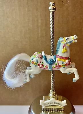 Matchbox Carousel Horse SILVER DAWN Vintage 1989 • $16