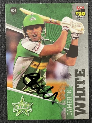 $1.49 • Buy Cameron White Signed Melbourne Stars 2012 KFC Big Bash BBL T20 Cricket Australia