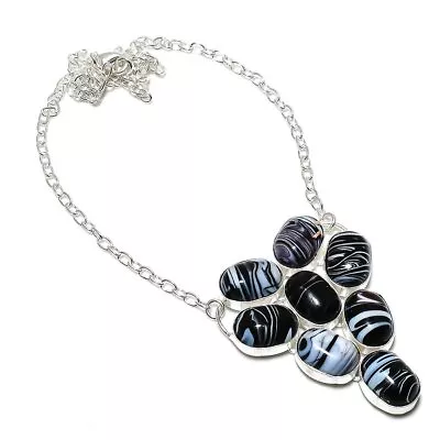 Sulemani Hakik Gemstone 925 Sterling Silver Gift Jewelry Necklace 18  For Her R5 • $7.99