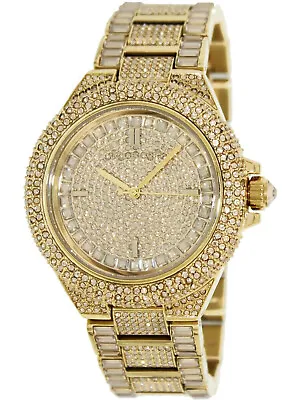 New Michael Kors Mk5720 Camille Pave Crystals Gold Strap Watch -2 Y Warranty • $155.49