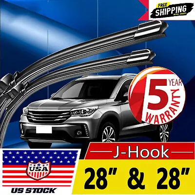 Front Windshield Wiper Blades Pair 28 +28  All Season For Ford Escape 2013-2019 • $6.98