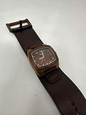 Fossil Jr9929 Leather Cuff Watch • $41