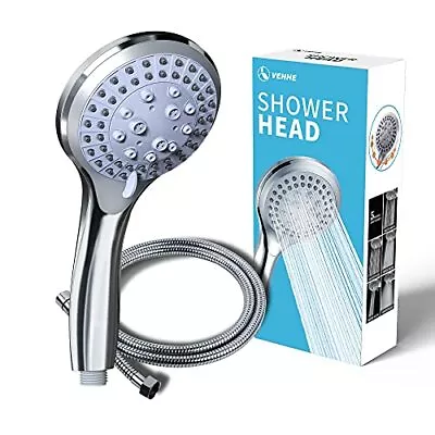 Chrome Shower Head And Hose Set Replacement For Grohe Mira Triton Aqualisa NEW • £21.19