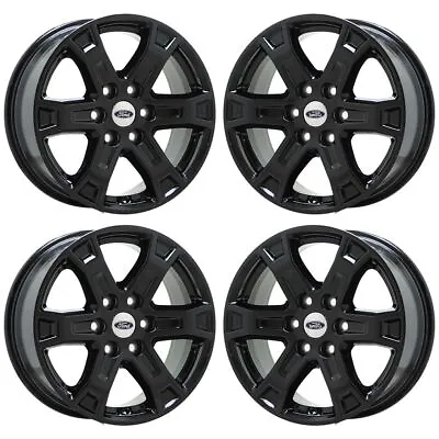 EXCHANGE 18  Ford F150 Truck Black Wheels Rims Factory OEM Set 4 10343 • $749