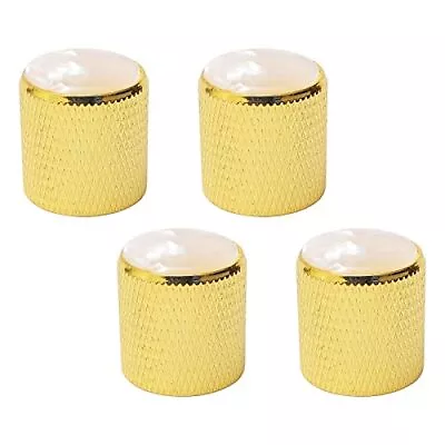 Guitar Speed Control Knobs Gold Volume Tone Control Metal Knob With Pearl Wh... • $27.44
