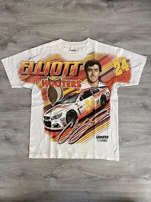 Nascar Chase Elliott Hooters AOP All Over Print T Shirt Size Medium • £26.99