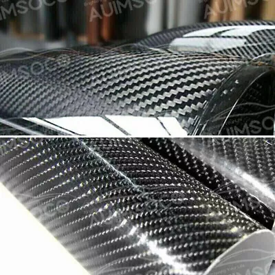 $14.90 • Buy Car Parts Stickers Carbon Fiber Vinyl Wrap Film Interior Control Panel Decals
