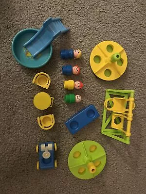 Vintage Fisher-Price Little People Playground Schoolhouse Lot • $30