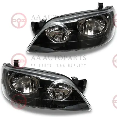 $245 • Buy Black Headlights Pair For Ford Falcon BA BF XT Brand New Replacement Set