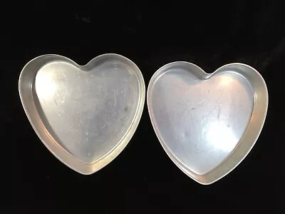 Vintage MIRRO 2 HEART Cake Pans • $12