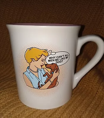 Retro Style Dachshund Coffee Cup Tea Cup Doxie Large Mug Wiener Dog Weenie • $19