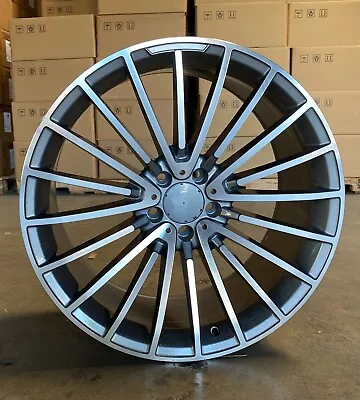 20  Gun Metal Wheels For Mercedes S550 S500 S430 E320 20x8.5 / 20x9.5 Rims Set 4 • $942