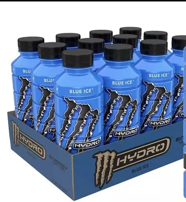 Monster Energy Hydro Water Blue Ice 20 Fl Oz (Pack Of 12) • $45.20