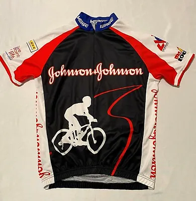Verge Sport 3/4 Zip Johnson Johnson Men Jersey 100% Polyester Size S Made Poland • $15