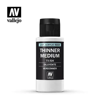 Vallejo 73.524 Thinner Medium 60ml. • $6.29