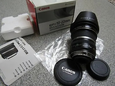 Canon EF-S 10-22mm 1:3.5-4.5 USM Ultrasonic Ultra Wide Angle Lens-For Canon DSLR • £170