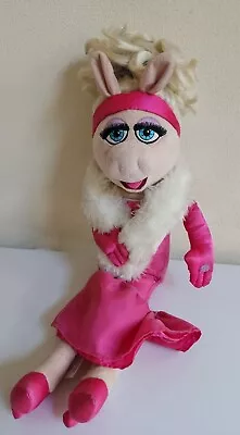 Disney Store Muppets MISS PIGGY Plush Wearing Pink Dress 19” (SEE PICS) • $18