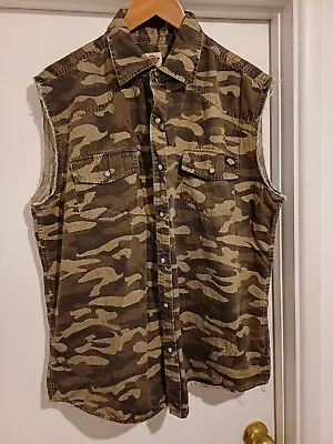 Dickies Camouflage Gilet Sleeveless Vest Camo Army Size XL • £14.99