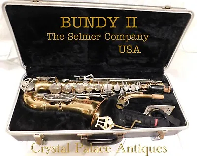 Vintage Selmer Bundy II Alto Saxophone-Made In USA Serial # 749937 • $175