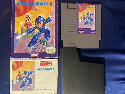 Mega Man 4 IV Nintendo NES Complete CIB W/manual • $150