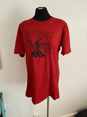 DEFTONES This Is Our Time Reaper Red T-Shirt Mens Size XL Brand New • $34.95