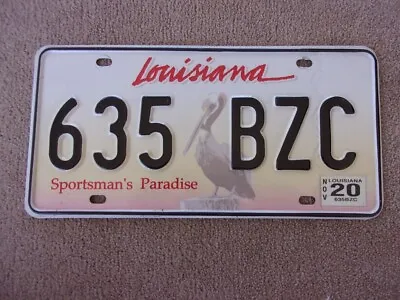 2020 LOUISIANA Pelican License Plate 635 BZC • $9